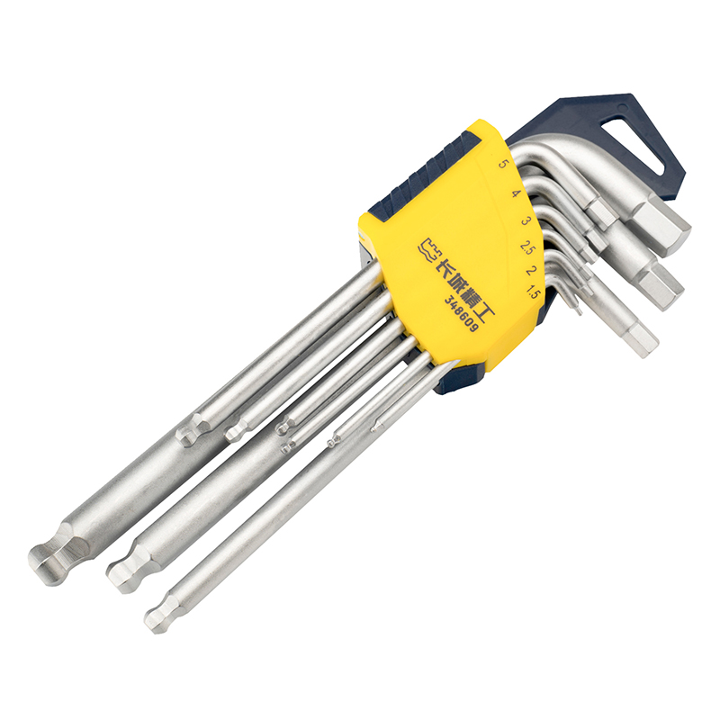 9pcs S2 圓柄球頭加長(zhǎng)內(nèi)六角扳手組套