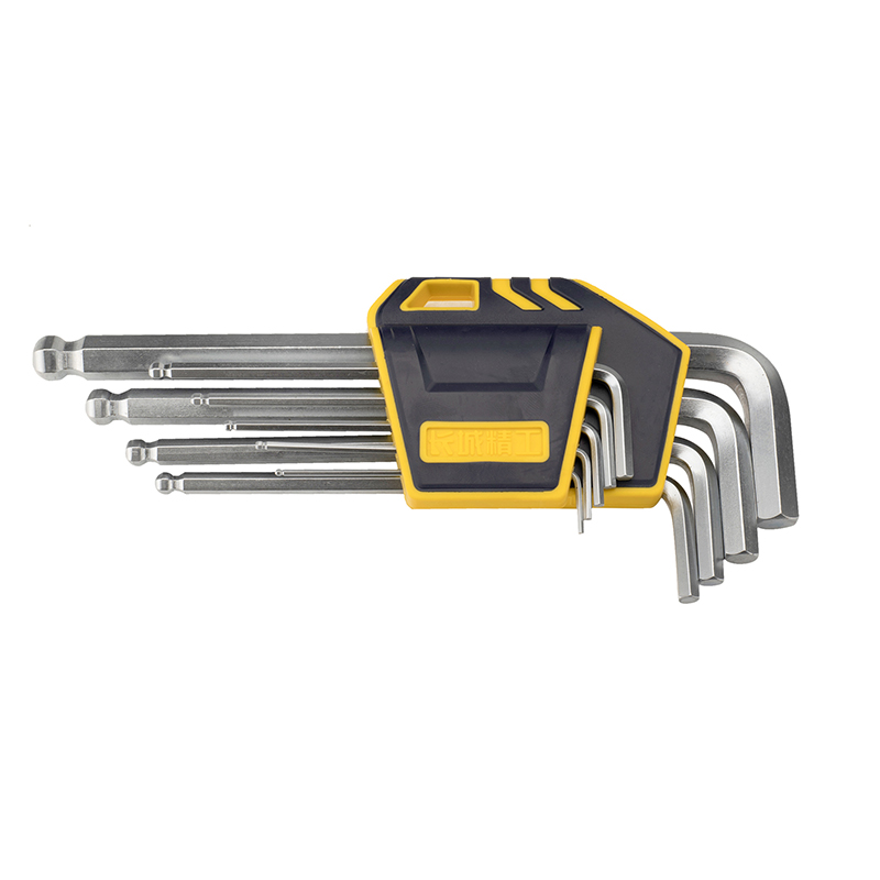 9pcs 塑插亞光球頭加長(zhǎng)內(nèi)六角扳手組套