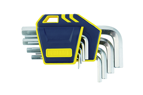 9pcs 塑插亞光平頭標準內(nèi)六角扳手組套