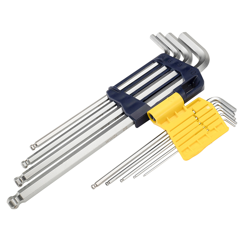 9pcs S2 鎖緊式球頭特長內(nèi)六角組套