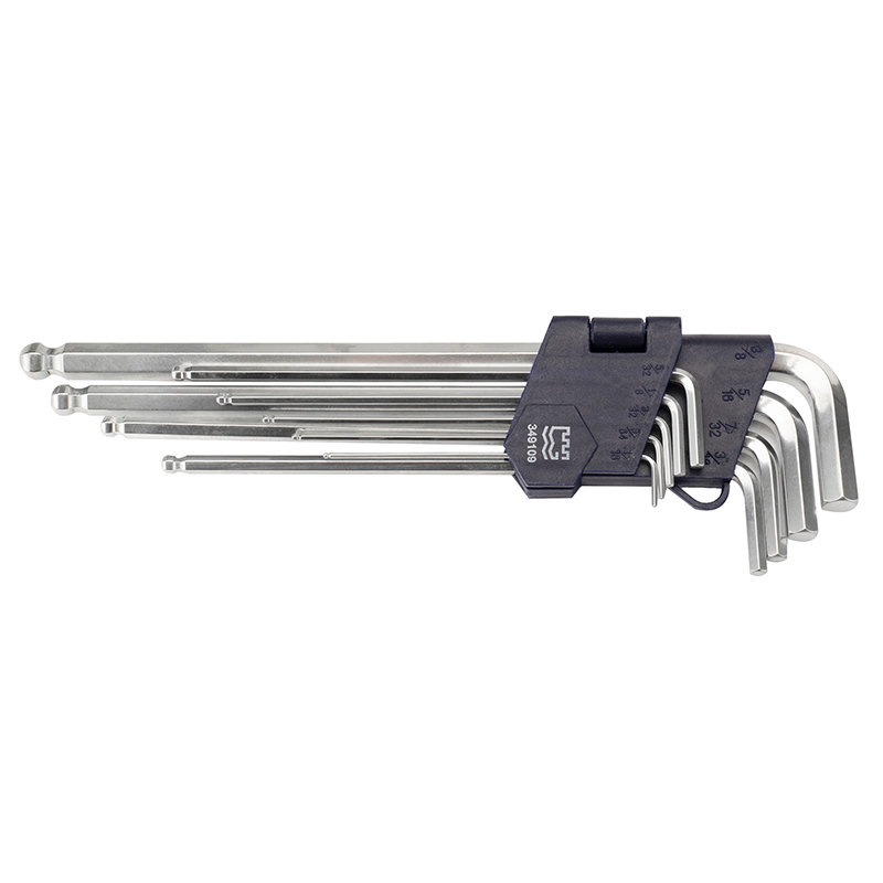 9pcs 英制球頭特長內(nèi)六角扳手組套