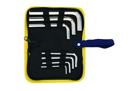 7~10pcs 牛津包鍍鎳標準內(nèi)六角扳手組套