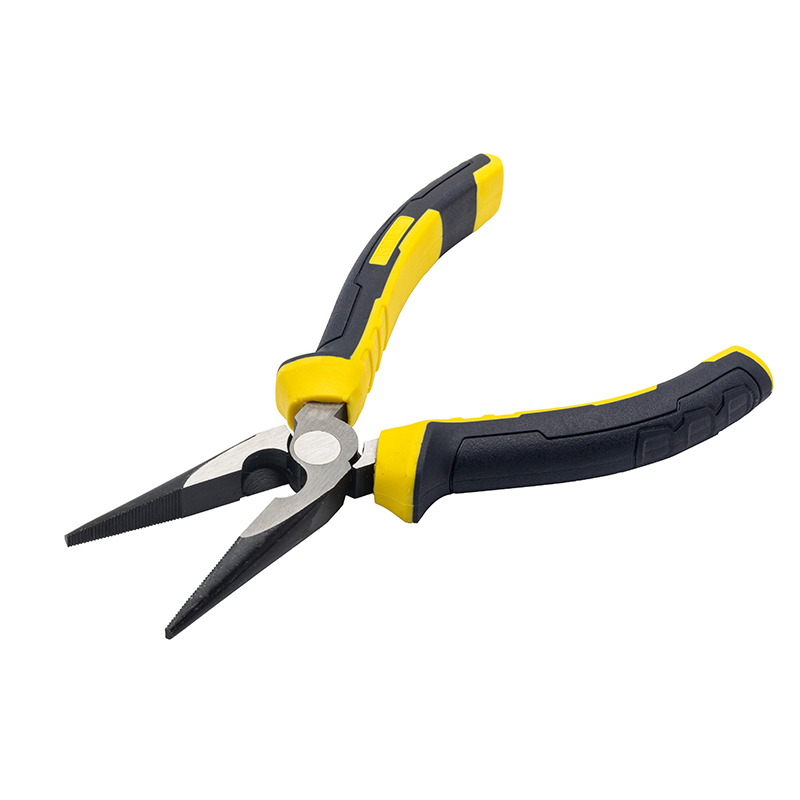 Great Wall Industrial-Grade German-Style Bi-Color Handle Long Nose Pliers，Labor-Saving