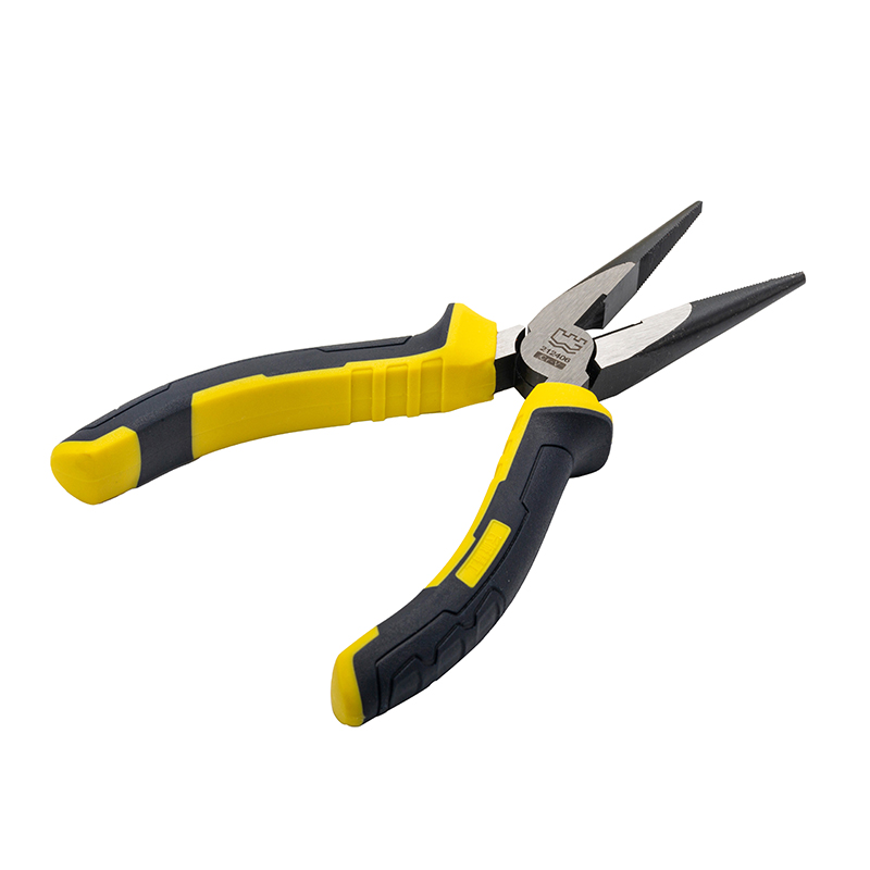 Great Wall Industrial-Grade German-Style Bi-Color Handle Long Nose Pliers，Labor-Saving