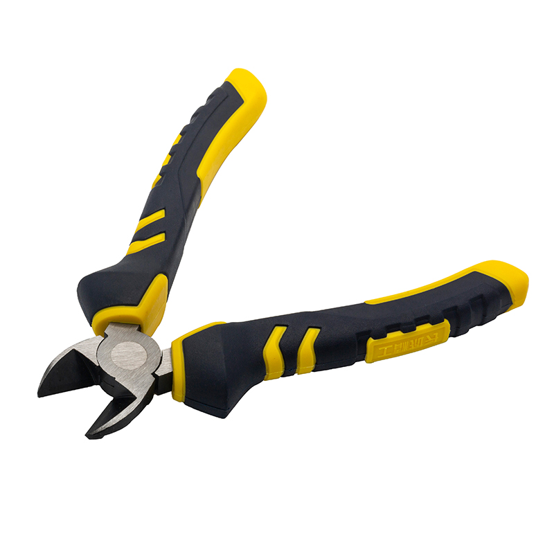 Great Wall Industrial-Grade German-Style Bi-Color Handle Diagonal Cutters Pliers，Labor-Saving