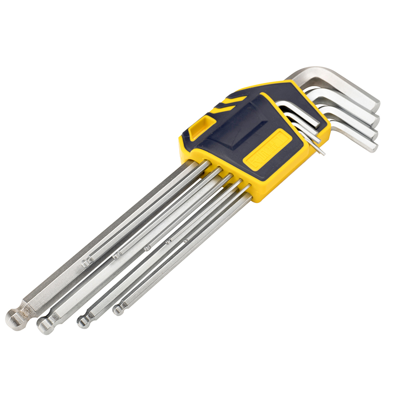 Great Wall 9pcs Matte Finish Ball End Extra Long Hex Key Set